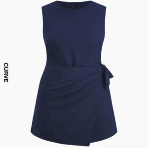 **NWT** Cider Navy Mini Wrap Dress